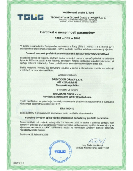 Certifikát