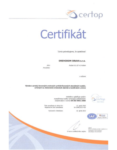 Certifikát
